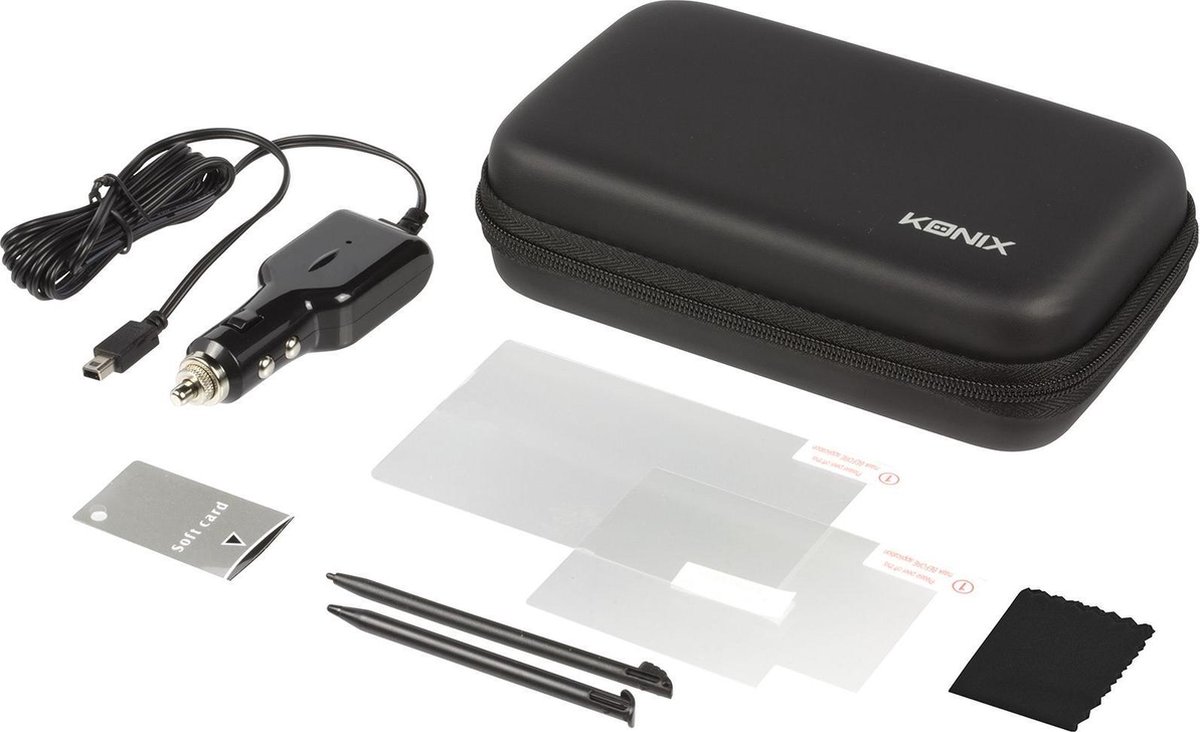 Starterpack - Zwart - geschikt voor Nintendo 2DS XL - Konix