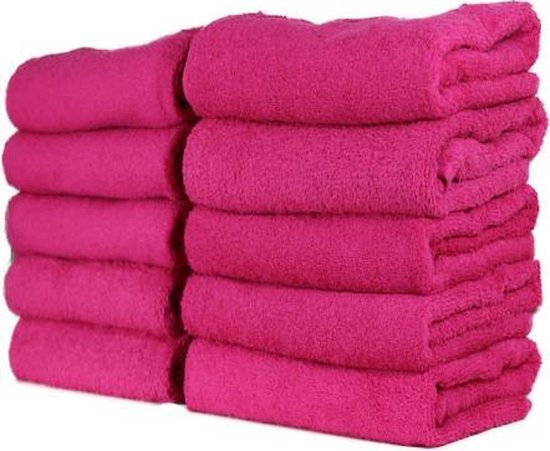 Katoenen Handdoek – Roze - Set van 3 Stuks - 70x140 cm - Heerlijk zachte badhanddoeken
