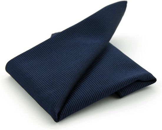 Marineblauw pochet 100% zijde