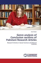 Genre analysis of Conclusion sections of Pakistani Research Articles