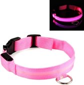 LED lichtband - Lichtgevend - Hondenhalsband - Roze - XS