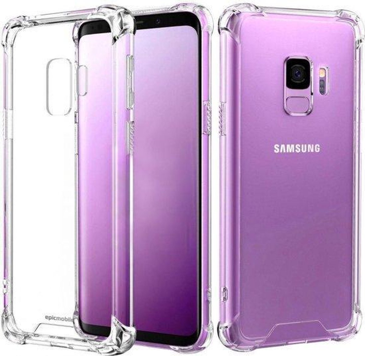 Samsung Galaxy J4 2018 Anti Burst- Anti Shock Back Cover – Crystal-clear TPU Silicone
