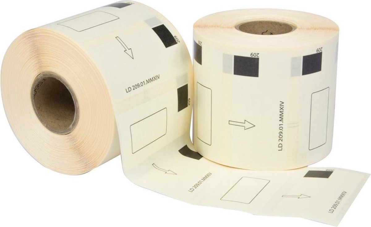 12x Brother DK-11209 compatible labels 29mm x 62mm