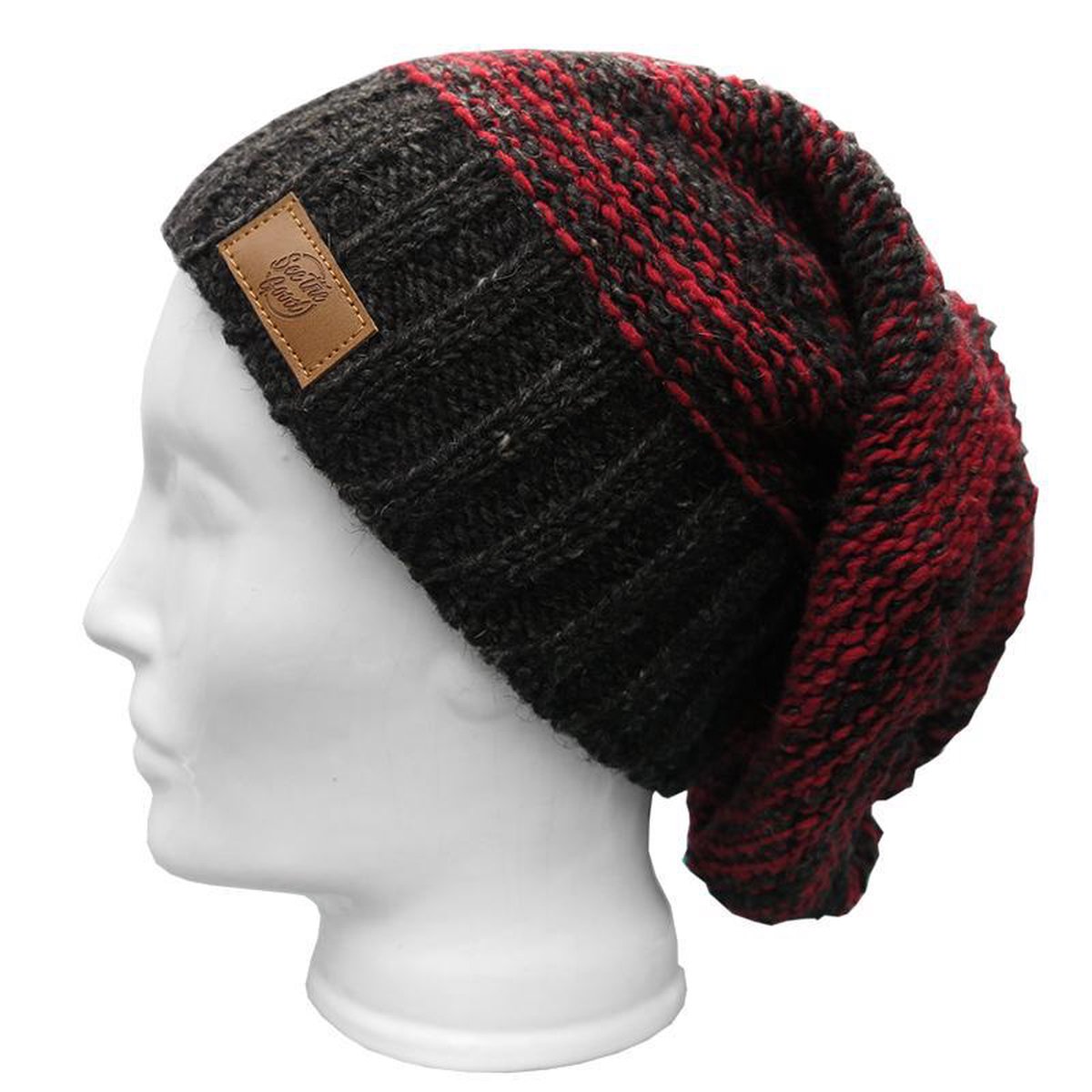 Handmade Beanie muts Everest Antraciet