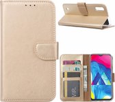 Xssive Hoesje voor Samsung Galaxy M10 - Book Case - Goud