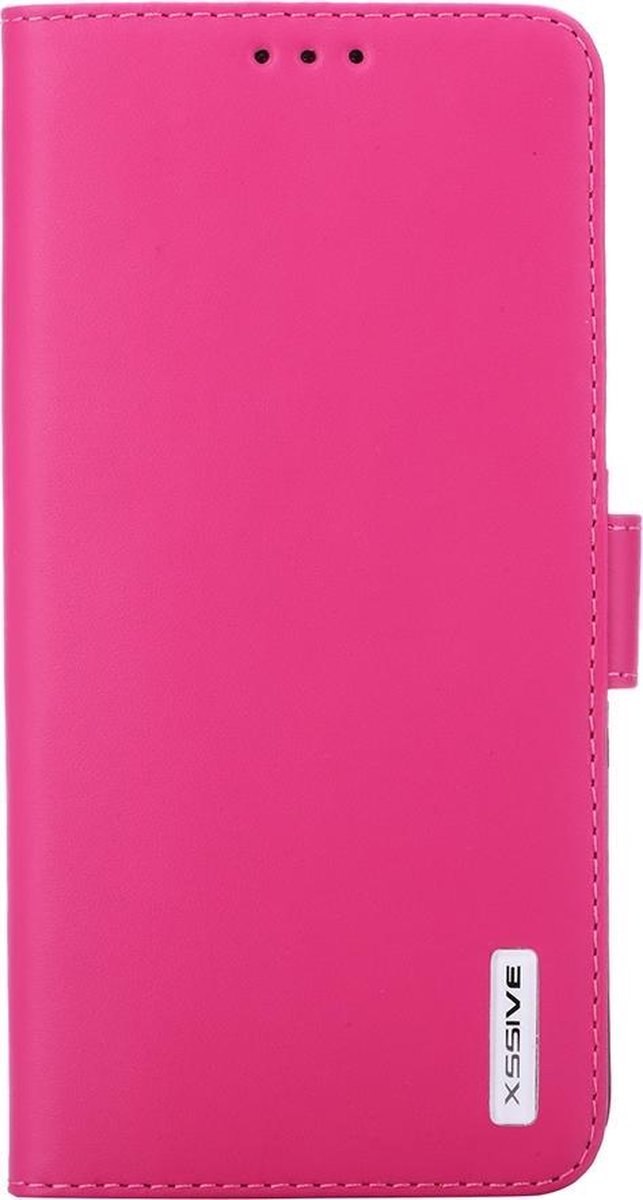 Premium Leer Leren Lederen Hoesje Book - Wallet Case Boek Hoesje voor Apple iPhone 6 Plus of Apple iPhone 6s Plus Pink