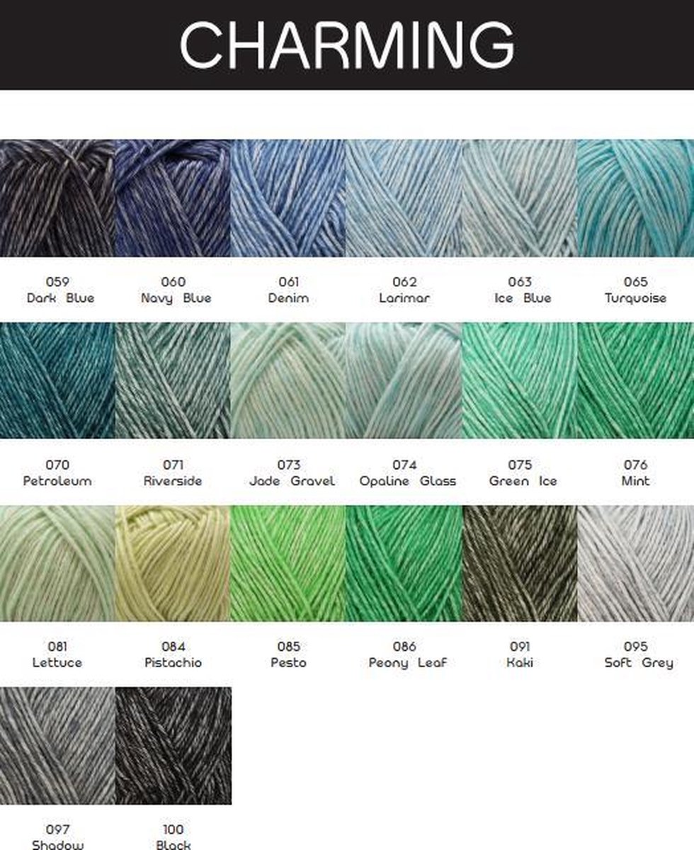 Alle 50 kleuren Charming van* Yarn and colors