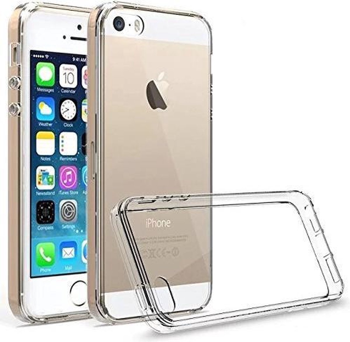 geschikt voor Apple iPhone SE Ultra thin 0.3mm Gel silicone transparant Case hoesje