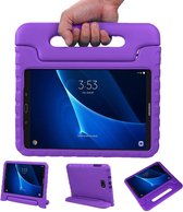 Hoes Geschikt voor Samsung Galaxy Tab A 10.1 2016 Hoes Kinder Hoesje Kids Case Cover Kidsproof - Hoesje Geschikt voor Samsung Tab A 10.1 2016 Hoesje Kinder Hoesje - Paars