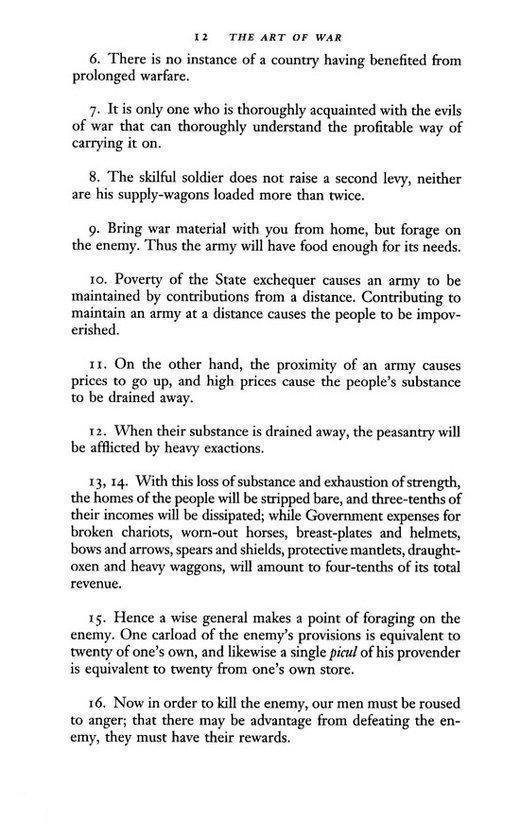 Pagina 12 van "The Art of War" met de tekst "The Art of War".