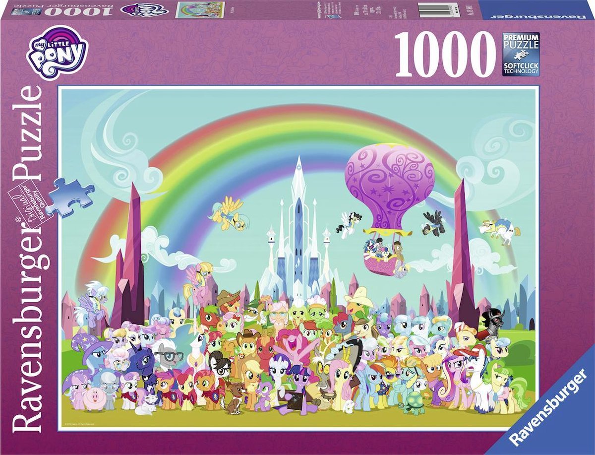 Ravensburger puzzel My Little Pony onder de Regenboog - legpuzzel - 1000  stukjes | bol