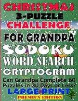 Christmas 3-Puzzle Challenge for Grandpa