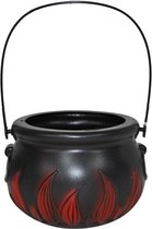 Halloween - Zwarte heksenketel/kookpot voor kinderen 15 cm - Heksen verkleed accessoires