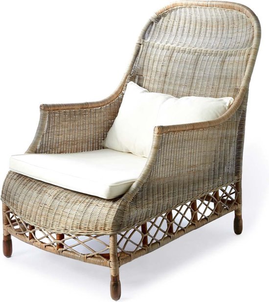 Rivièra Maison Colonial Classic Lounge Chair - Fauteuil - Rattan | bol.com