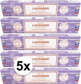 5x Nag Champa wierook Lavendel 15 gram