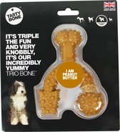 TastyBone - Trio Bone Peanut Butter - small - Hond - Kauwspeelgoed - Vegan