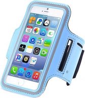 Sports armband case Licht Blauw Light Blue voor Apple iPhone 7 Plus