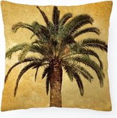 Moodadventures |Kussenhoes Vintage California Palmtree | Kussen Tropisch Vierkant