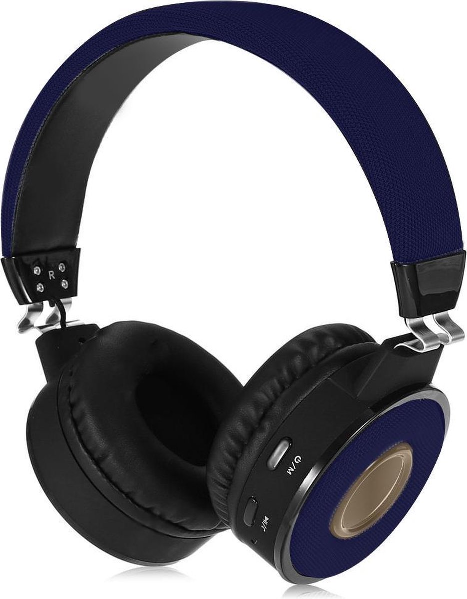 Draadloze Koptelefoon met Bluetooth - on-ear - donkerblauw