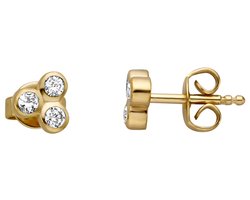Esprit ESER00191200 Play - Oorknoppen - Zilver geelgoudverguld - Goudkleurig