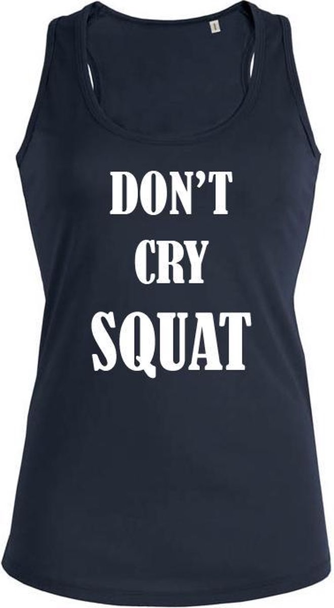 Don't cry Squat dames sport shirt / hemd / top - maat XL