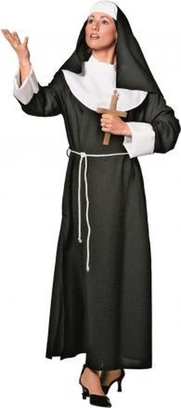 Compleet nonnen kostuum voor dames 40 (l)