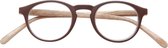 SILAC - OVALE WOOD - Leesbrillen voor Vrouwen en Mannen - 7090 - Dioptrie +3.50