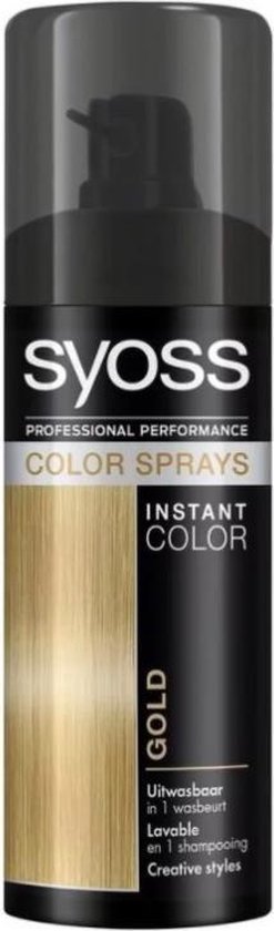 Syoss Color spray gold - 120 ml - Kleurspray - Haarspray.