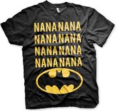 DC Comics Batman Heren Tshirt -S- NaNa Batman Zwart