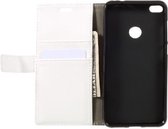 Huawei P8 Lite 2017 Litchi portemonnee cover - wit