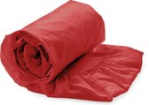 Refined Basic Twill hoeslaken - Rood - 1-persoons (90x220 cm)