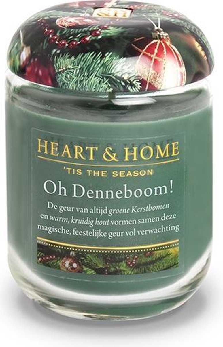 Heart & Home geurkaars in pot - Oh Denneboom! (L) | bol.com