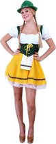 Tiroler jurk geel- Dirndl jurkje mt.L - Tiroler apres ski bier feest dirndl  jurkje