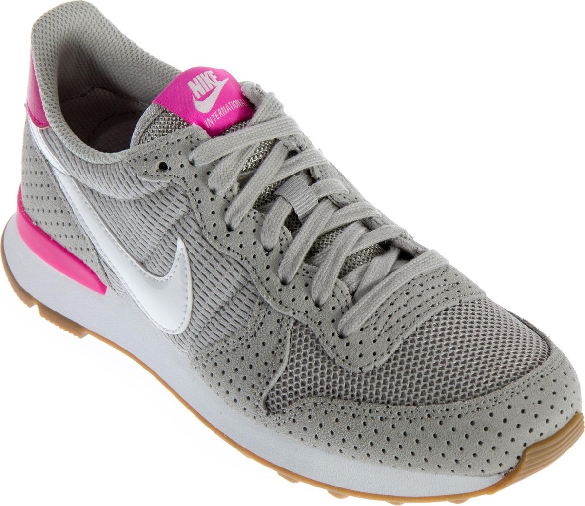 Nike Internationalist Sneakers Maat 40.5 - Vrouwen - grijs/wit/roze | bol.com