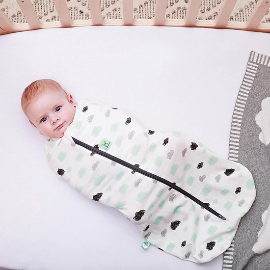 ErgoPouch - ErgoCocoon swaddle en slaapzak - Clouds 0,2 TOG - 3-12m