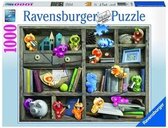 Ravensburger puzzel Gelini Bookshelf - Legpuzzel - 1000 stukjes