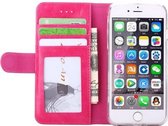 Premium Leer Leren Lederen Hoesje Book - Wallet Case Boek Hoesje voor Apple iPhone 7 / iPhone 8 / iPhone SE (2020) - Pink