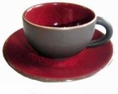 Jars Tourron Cerise theekop + schotel