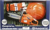 Husqvarna speelgoed set, kettingzaag, helm en handschoenen