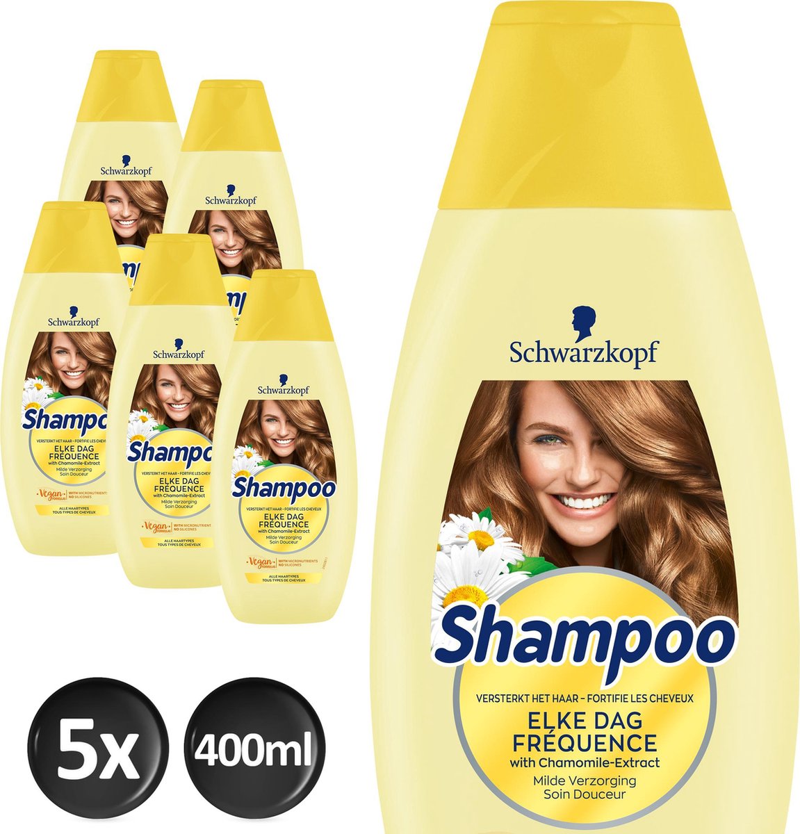 Bol Com Schwarzkopf Elke Dag Shampoo 5x 400ml Voordeelverpakking