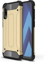Armor Hybrid Back Cover - Samsung Galaxy A70 Hoesje - Goud
