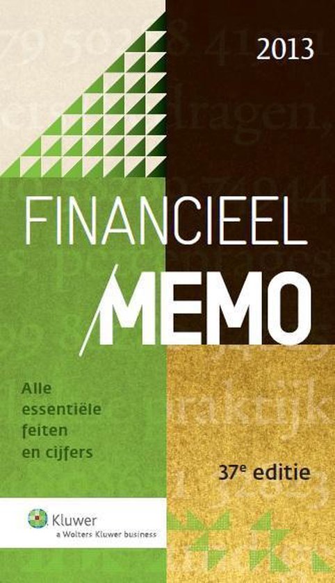 Cover van het boek 'Financieel memo  / 2013'