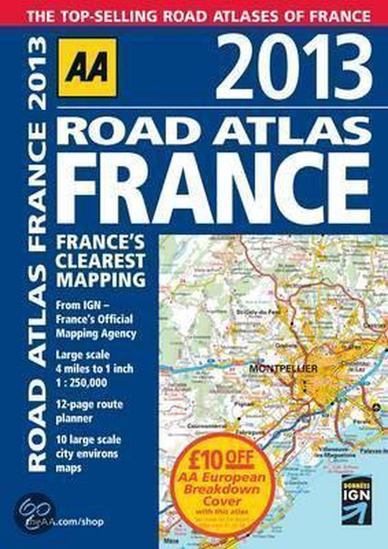 AA Road Atlas France - cover