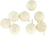 Strategy Artificial Pop-Up Boilie - White Chocolate - Pre-drilled - 8 Stuks - Wit