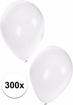 Witte ballonnen 300 stuks