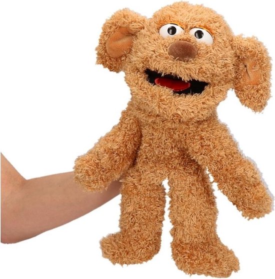 Lagere school paneel hond Pluche knuffel handpop Sesamstraat Tommie 33 cm | bol.com
