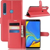 Samsung Galaxy A9 (2018) Hoesje - Book Case - Rood