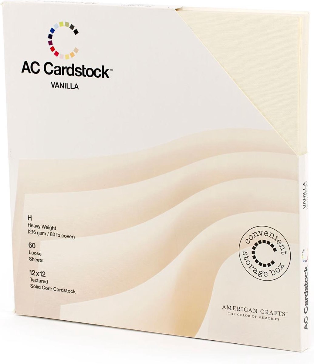 stroomkring Verbeteren Thriller AC Cardstock – Stevig kaartpapier – 30, 5 x 30,5 cm – 60 vellen- Vanilla |  bol.com