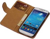 Slang Bookstyle Wallet Case Hoesje - Geschikt voor Samsung Galaxy S4 i9500 Rood