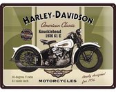 Harley-Davidson-Metalen Wandplaat 3-D - 30 X 40 CM